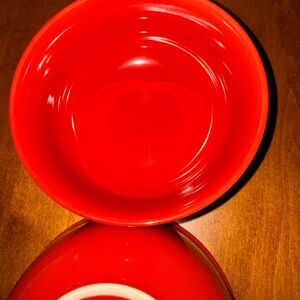 Dover and York Beautiful red bowls.  6” Across 3” tall